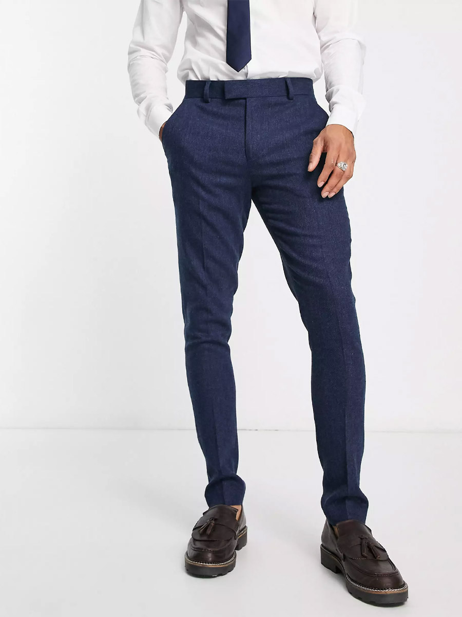 Dark Blue Men Suit