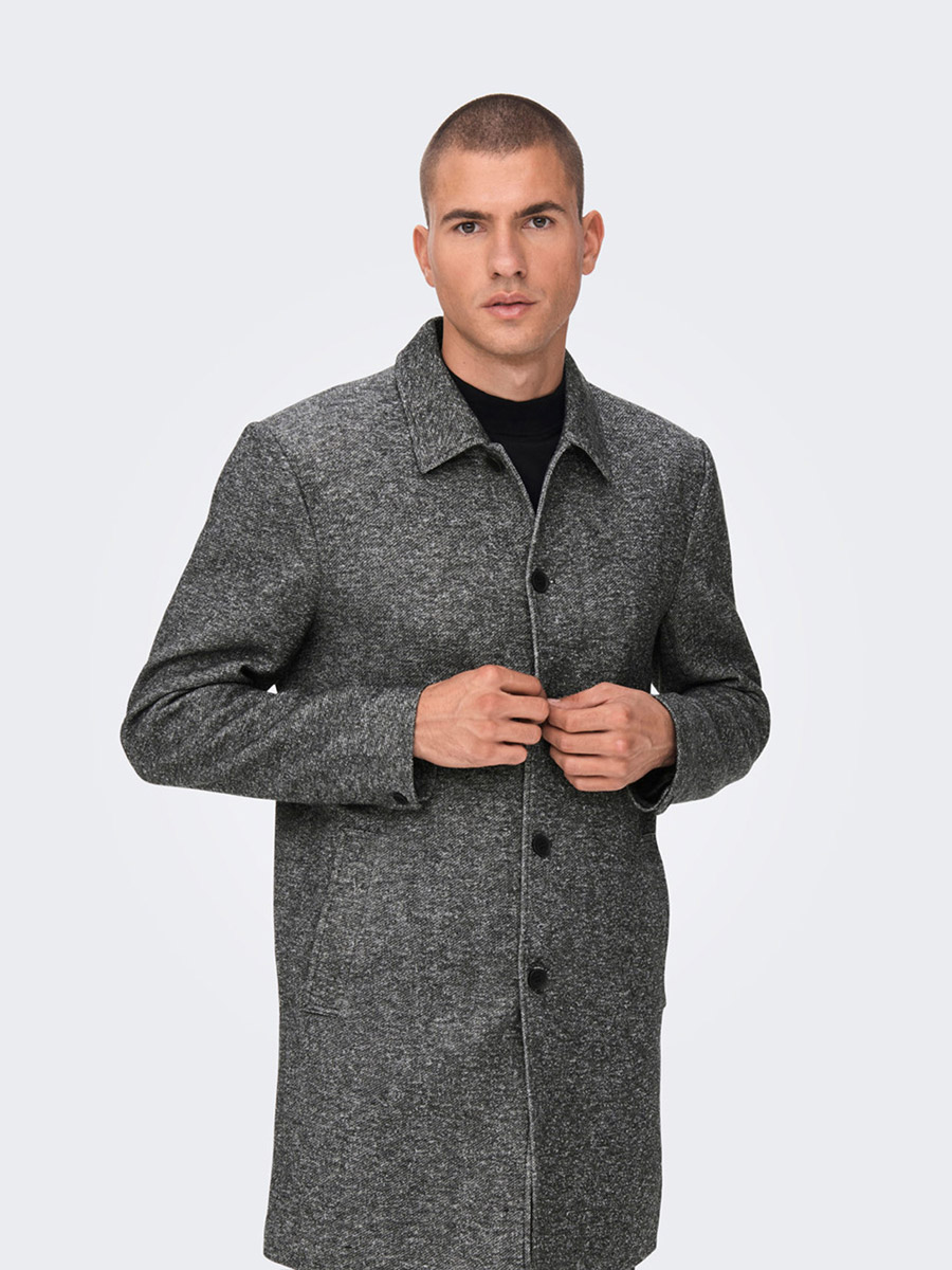 Grey Wool Coat
